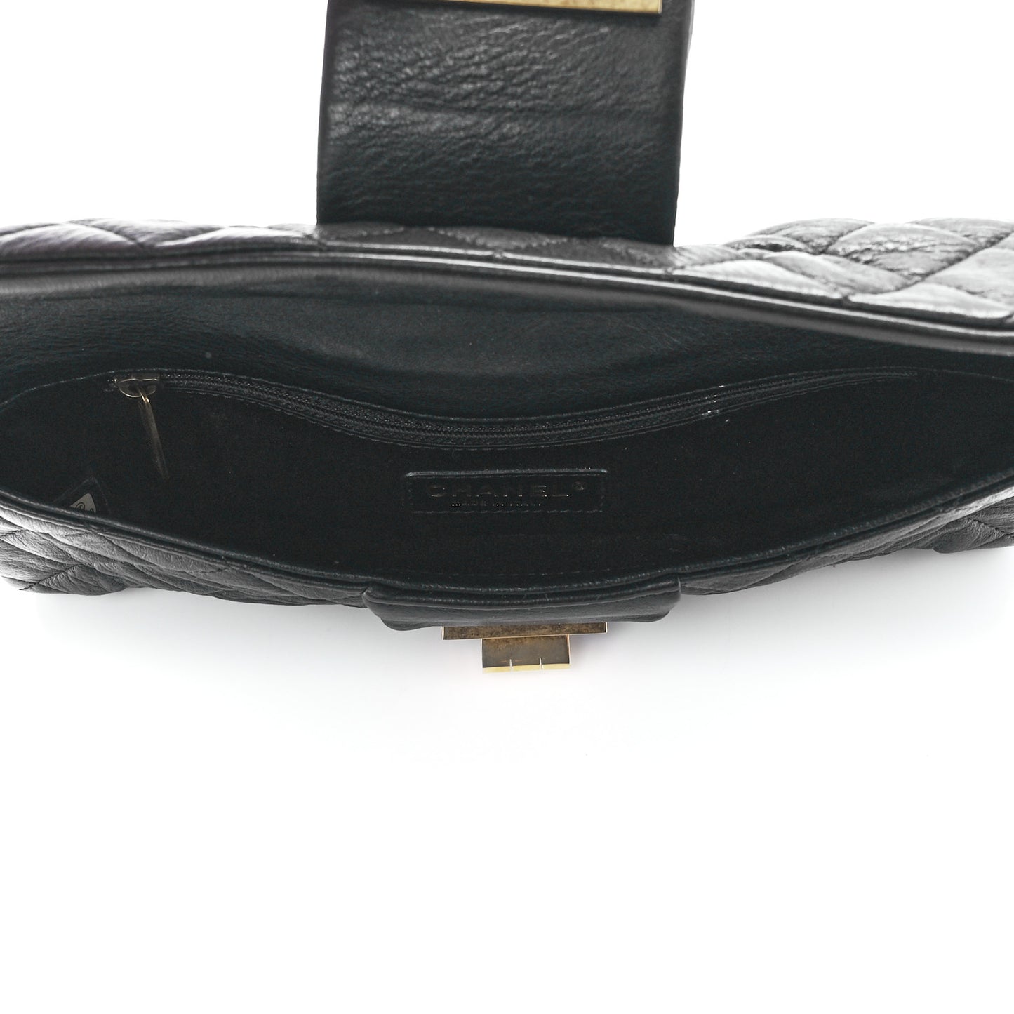Sheepskin Mademoiselle Clutch Black