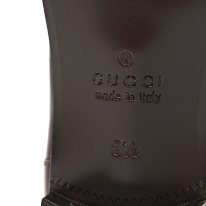 Gucci GG Monogram Goatskin Mens GG Loafers 8.5 Brown 8 of 11