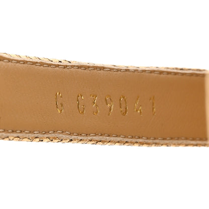 Chanel Laminated Goatskin Quilted Wedge Sandals 38.5 Gold 8 of 12
