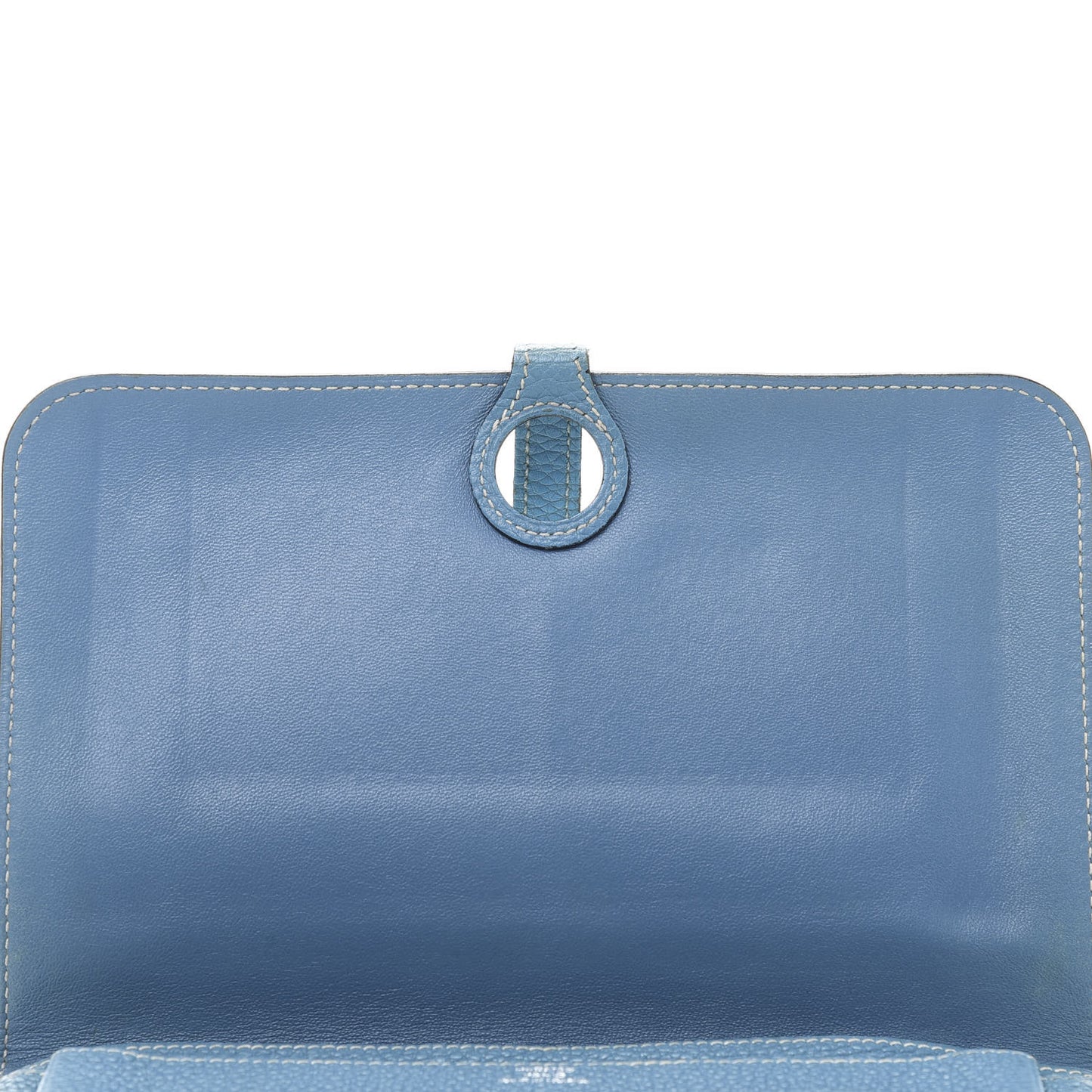 Togo Dogon Duo Wallet Blue Jean