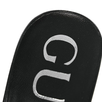 Gucci Tela Retino Kid Scamosciato Crystal GG Monogram Square Demi Mule Sandals 36 Black 10 of 12