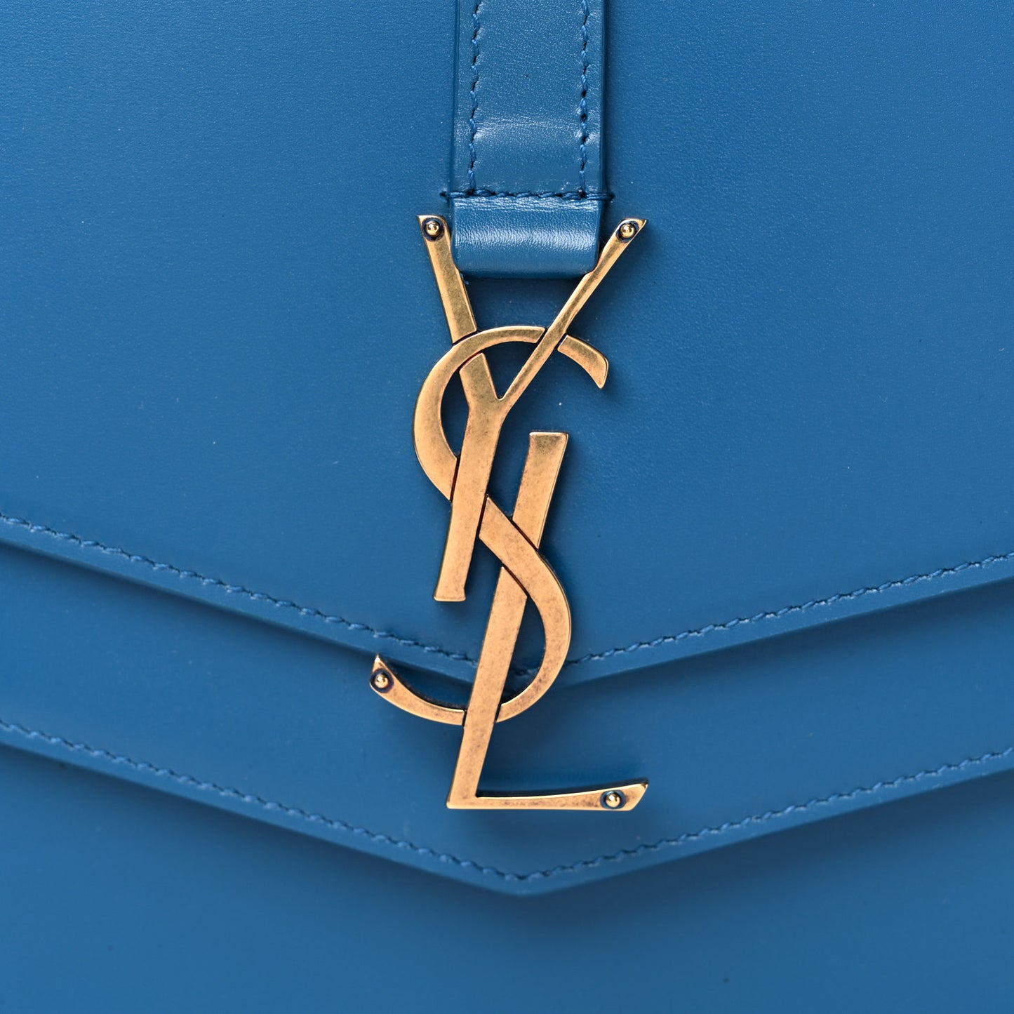 Smooth Calfskin Monogram Medium Sulpice Shoulder Bag Deep Sea