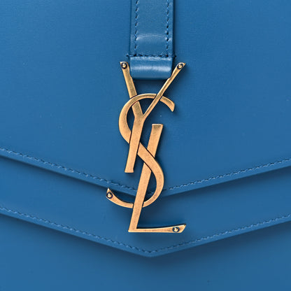 Saint Laurent Smooth Calfskin Monogram Medium Sulpice Shoulder Bag Deep Sea 11 of 12