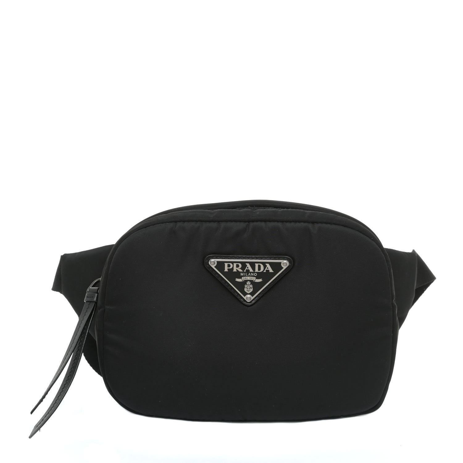 Prada Tessuto Nylon Soft Padded Belt Bag Black 1 of 10