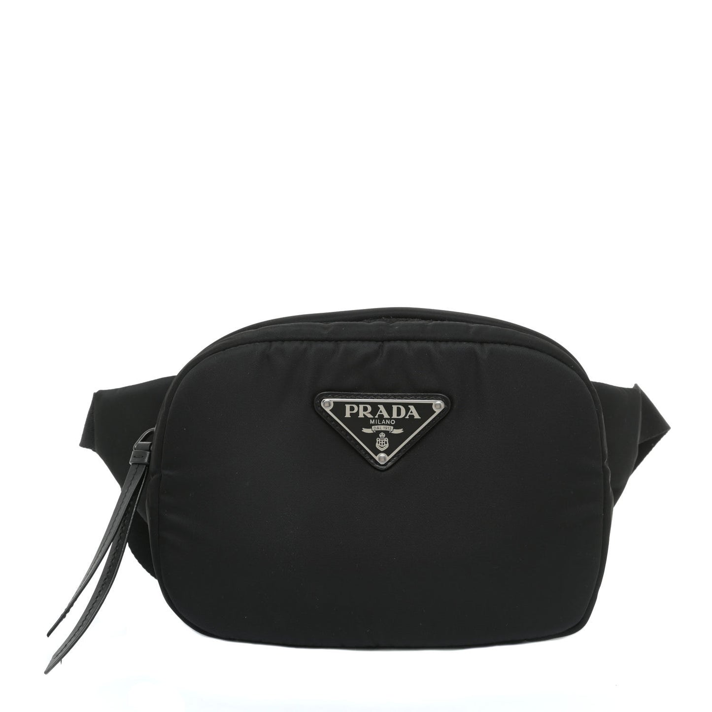 Tessuto Nylon Soft Padded Belt Bag Black