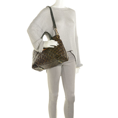 Louis Vuitton Monogram Etoile Exotique Tote MM Blue 2 of 7