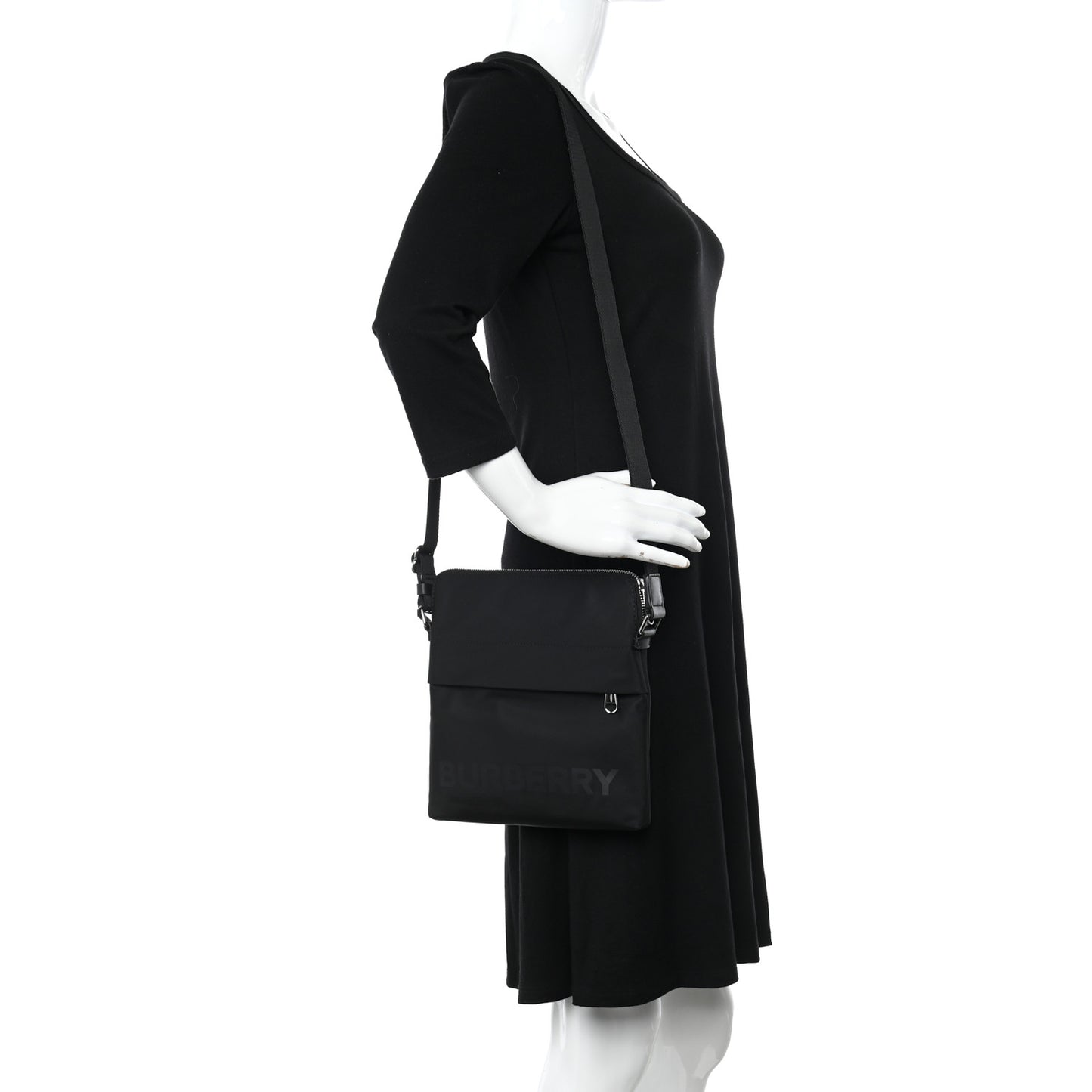 Nylon Neo Crossbody Bag Black
