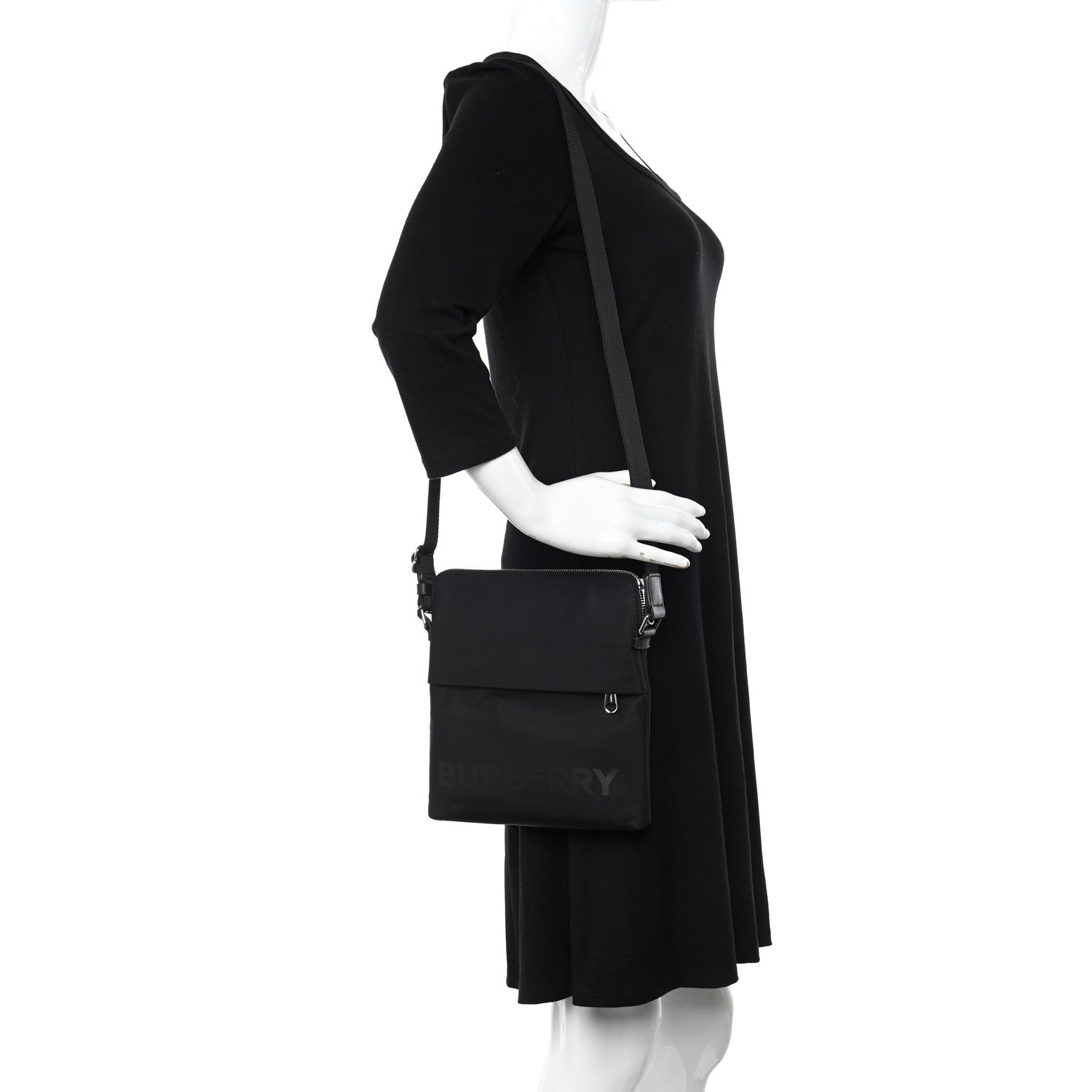 Burberry Nylon Neo Crossbody Bag Black 2 of 9