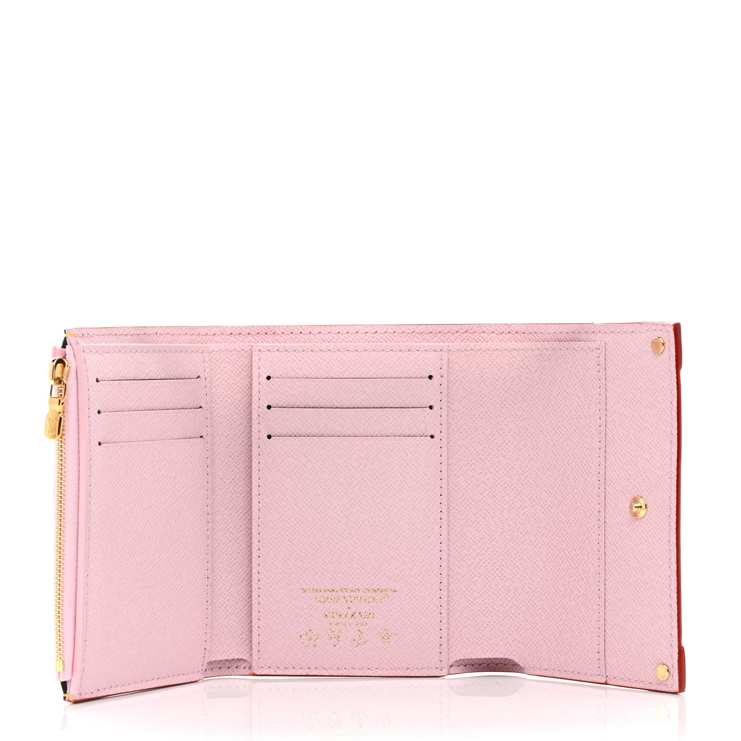 LV X TM Monogram Cherry Blossom Victorine Wallet Sakura Brown