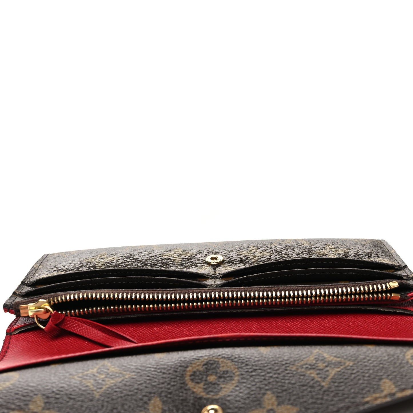 Monogram Emilie Wallet Rouge