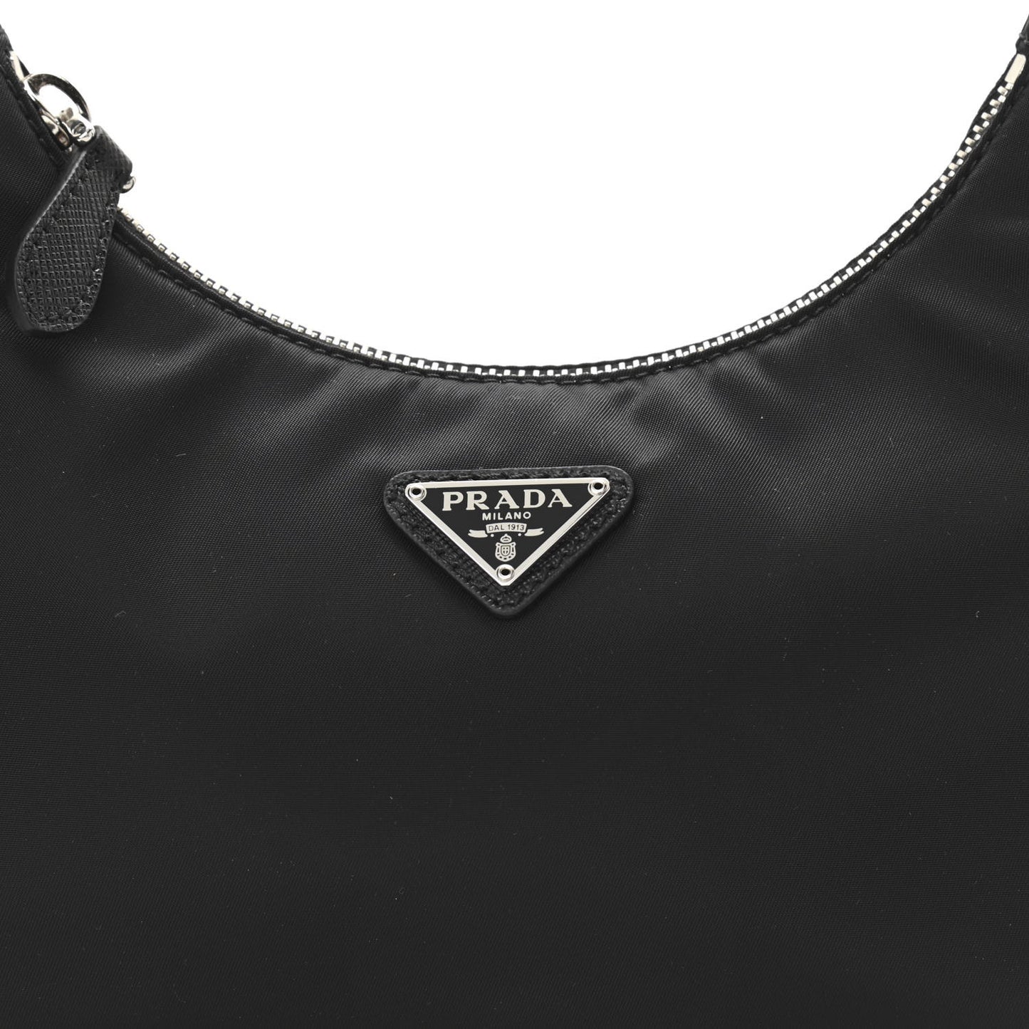 Tessuto Nylon Saffiano Mini Re-Edition 2005 Bag Black