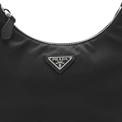 Prada Tessuto Nylon Saffiano Mini Re-Edition 2005 Bag Black 9 of 11