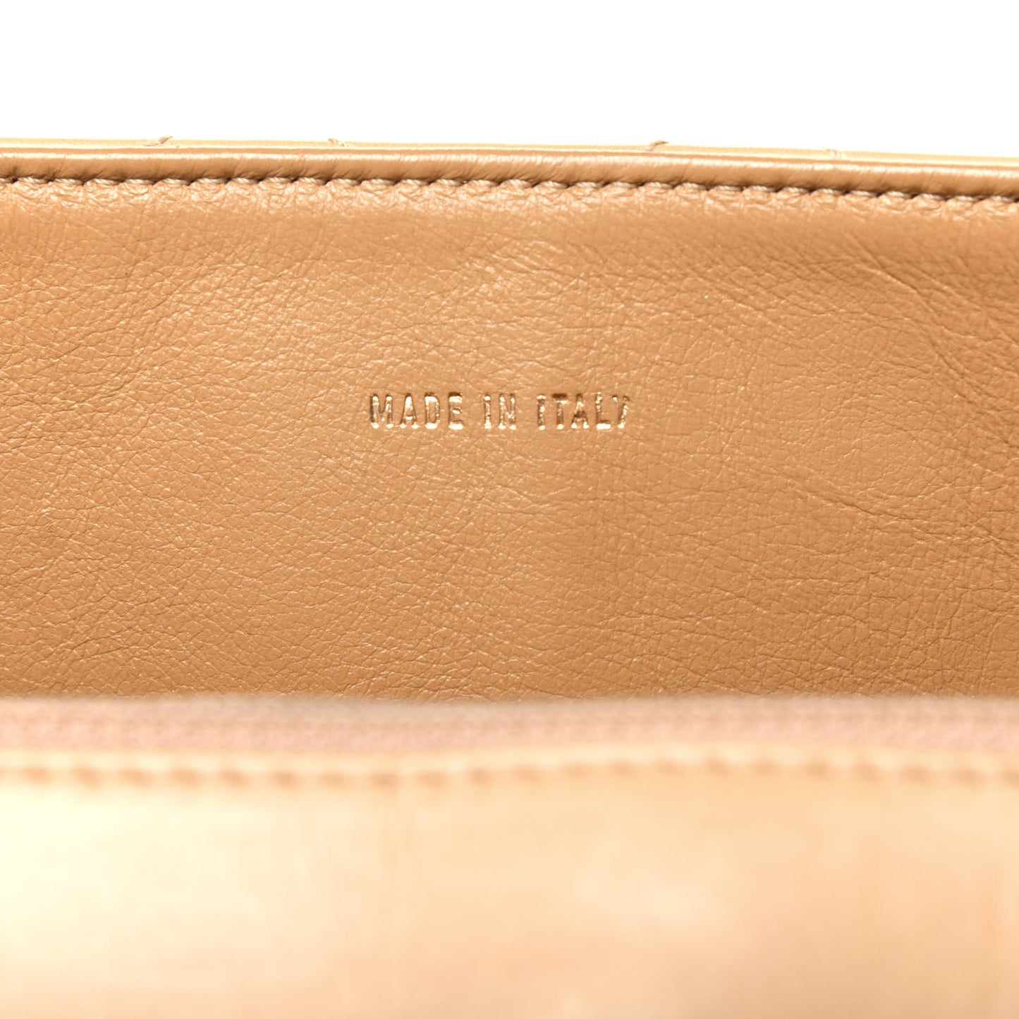 Lambskin Bekko Resin Jumbo Single Flap Beige