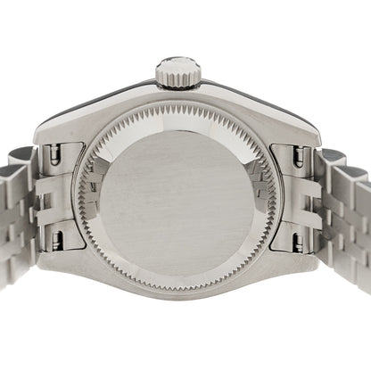 Rolex Stainless Steel 18K White Gold Diamond 26mm Oyster Perpetual Datejust Watch Pink 179174 4 of 5