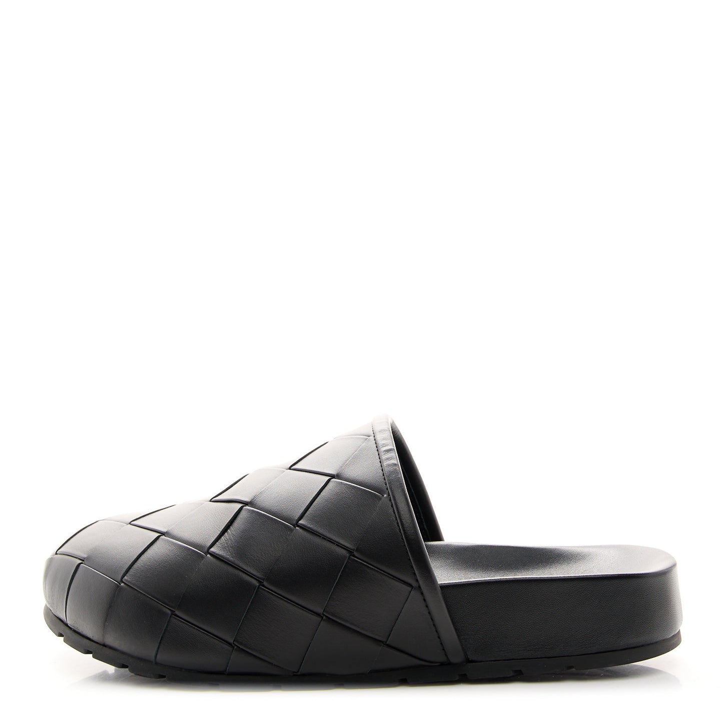 Nappa Intrecciato Reggie Mules 40 Black