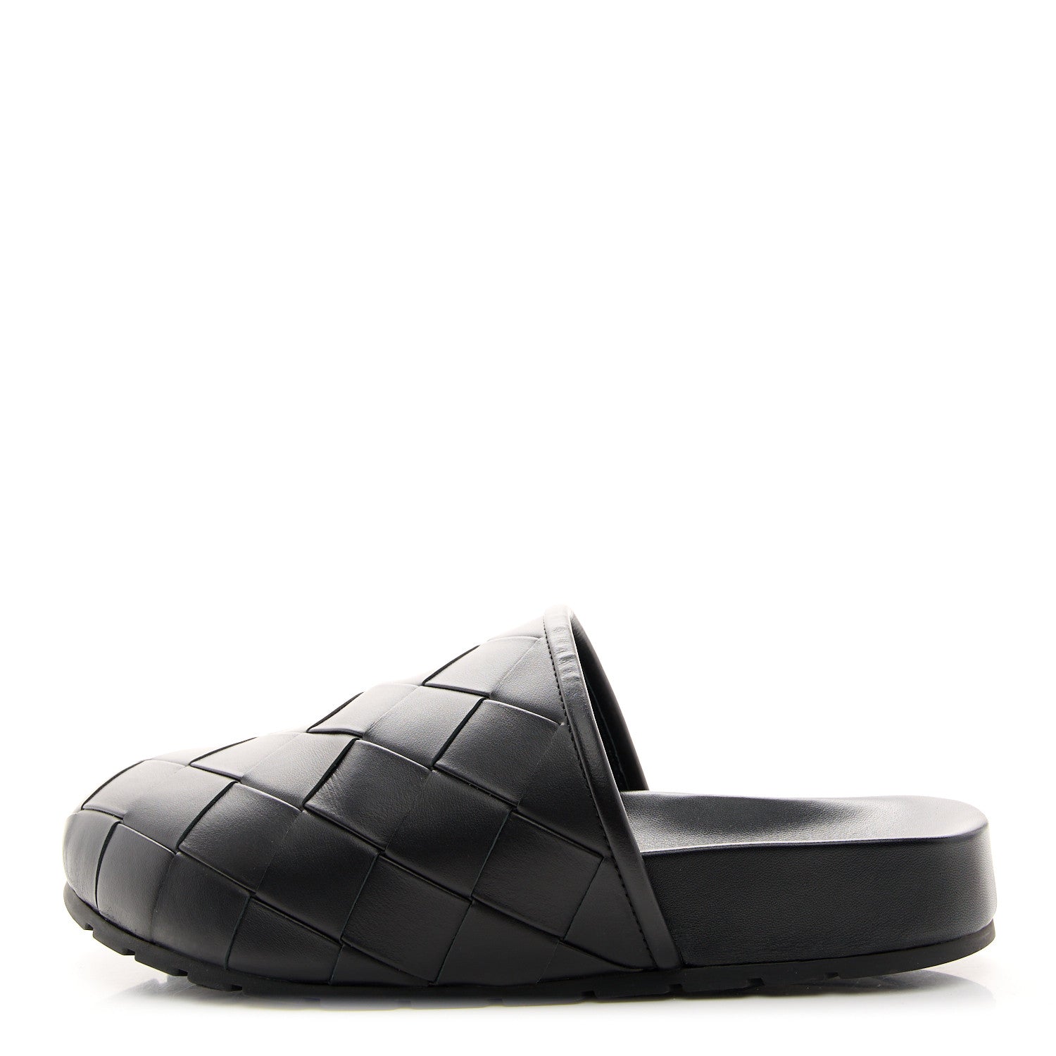 Bottega Veneta Nappa Intrecciato Reggie Mules 40 Black 1 of 8
