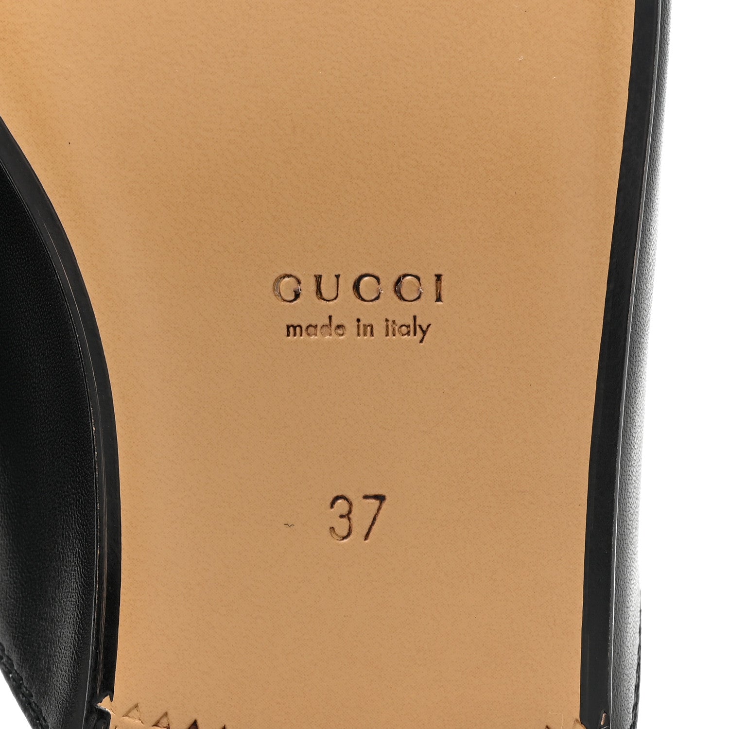 Gucci Calfskin Womens Princetown Slippers 37 Black 6 of 11