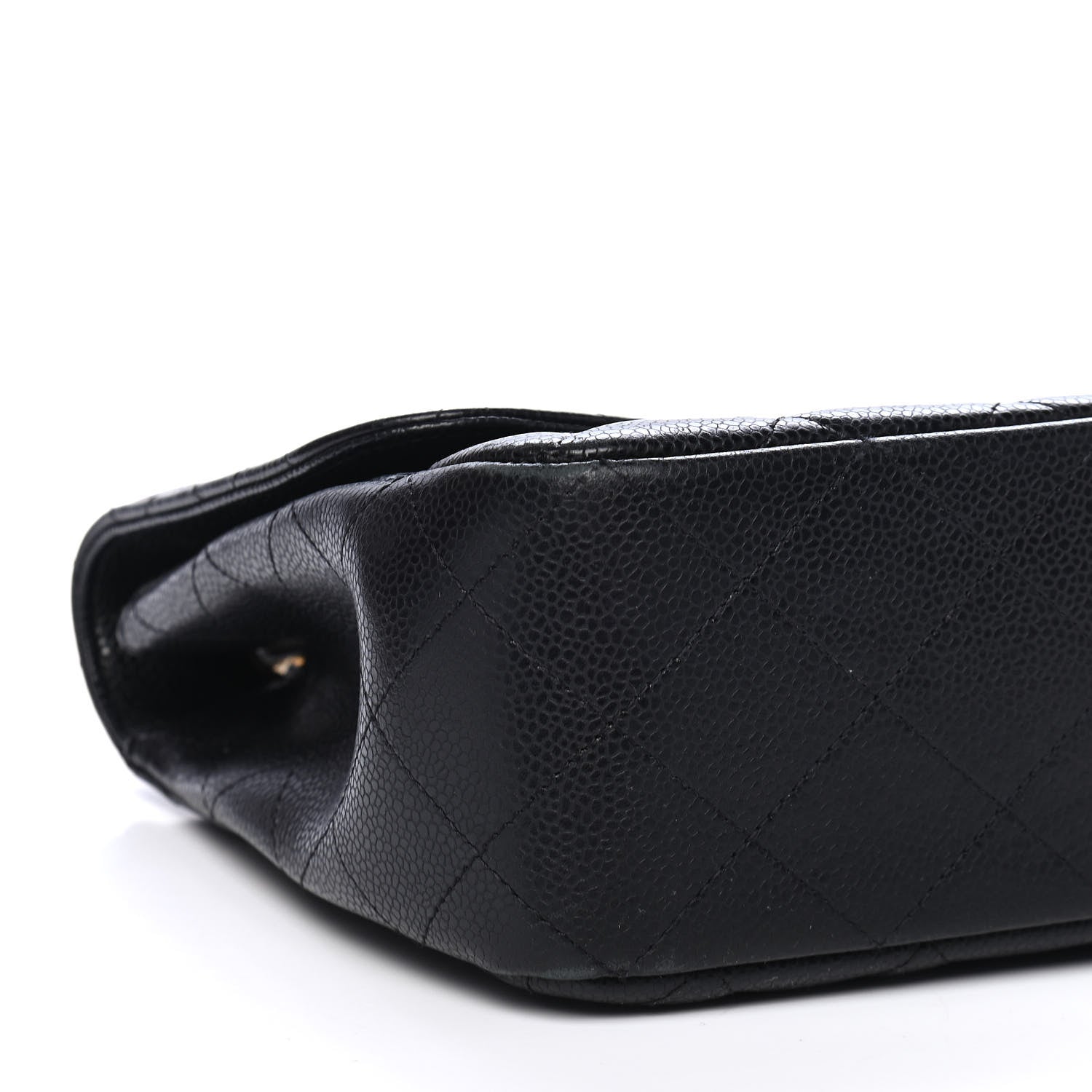 Chanel Caviar Quilted Jumbo Single Flap Black 8 of 9