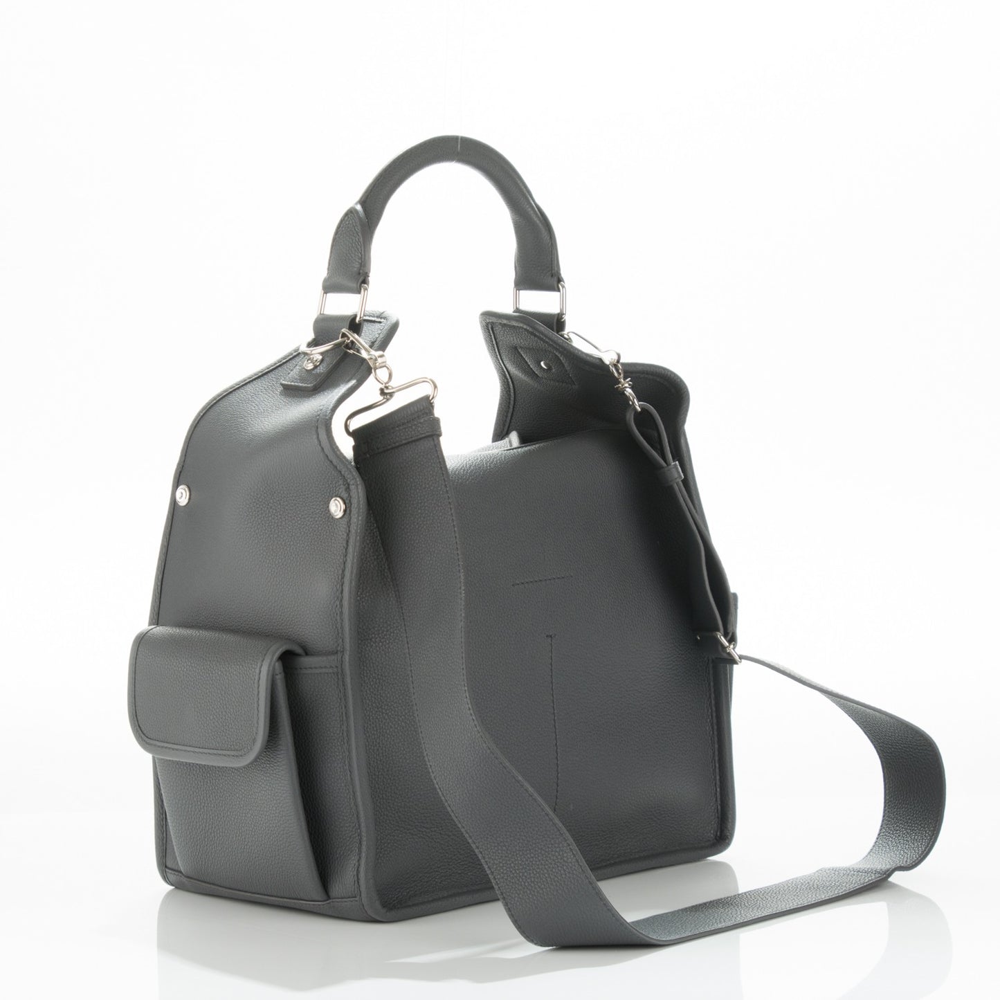 Calfskin Detachables Top Handle Grey