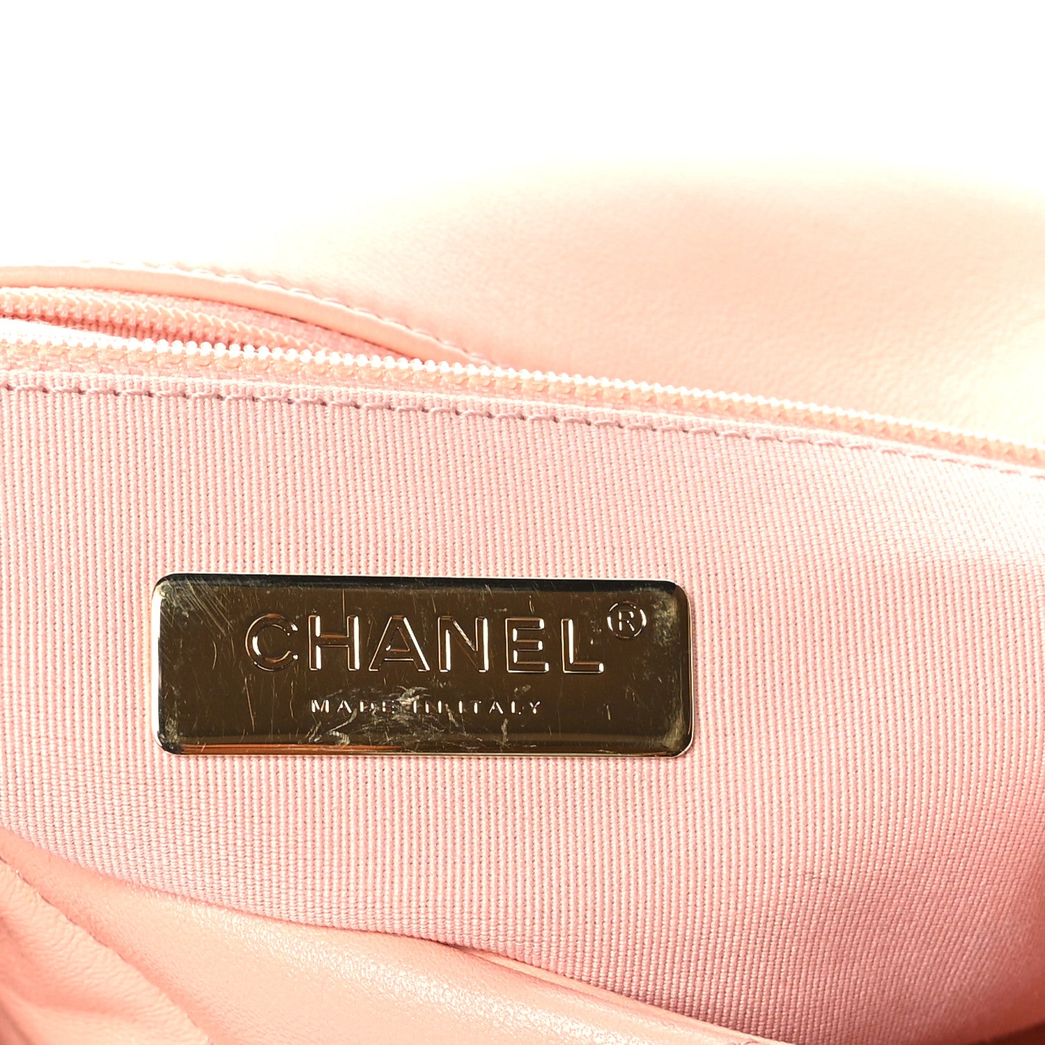 Chanel Lambskin Quilted Medium Chanel 19 Flap Light Pink 7 of 11
