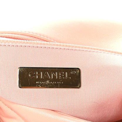 Chanel Lambskin Quilted Medium Chanel 19 Flap Light Pink 7 of 11