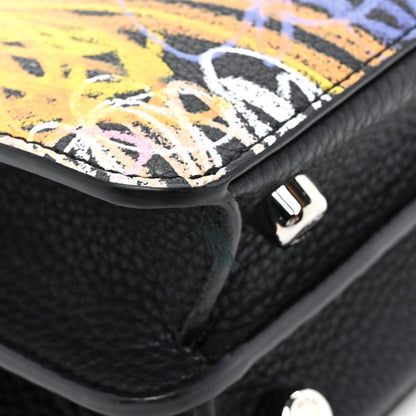 Fendi X NOEL FIELDING Cuoio Romano Painted Mini Peekaboo I SEE U Satchel Black Multicolor 13 of 17