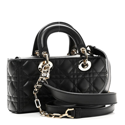 Christian Dior Lambskin Cannage Small Lady D-Joy Black 3 of 9