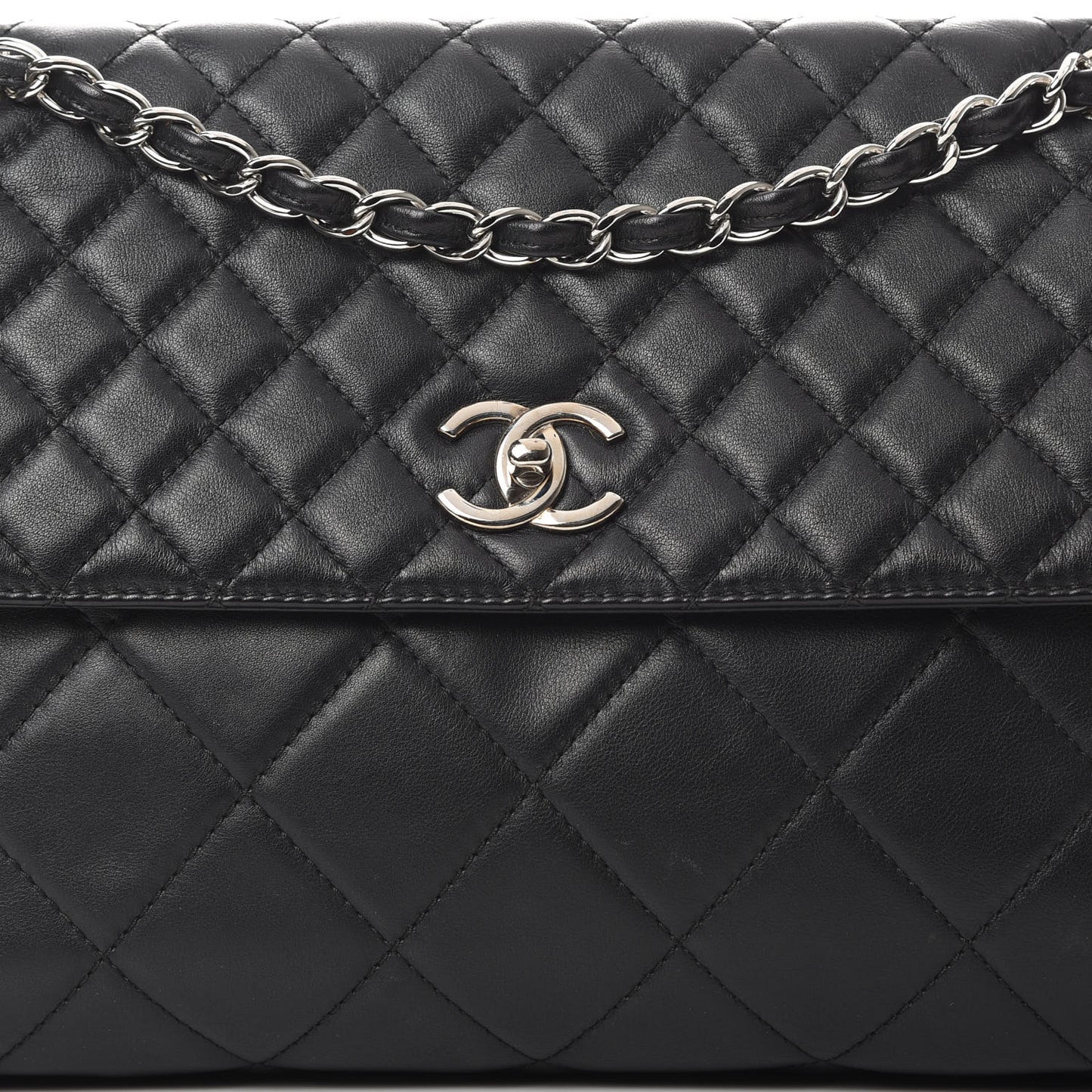 Calfskin Quilted In The Business Flap Bag Black