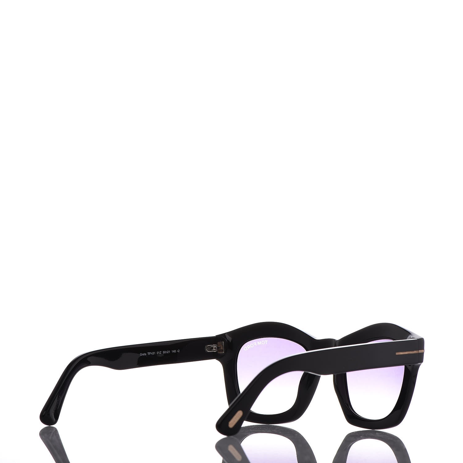 Tom Ford Greta Sunglasses TF431 Black 4 of 8