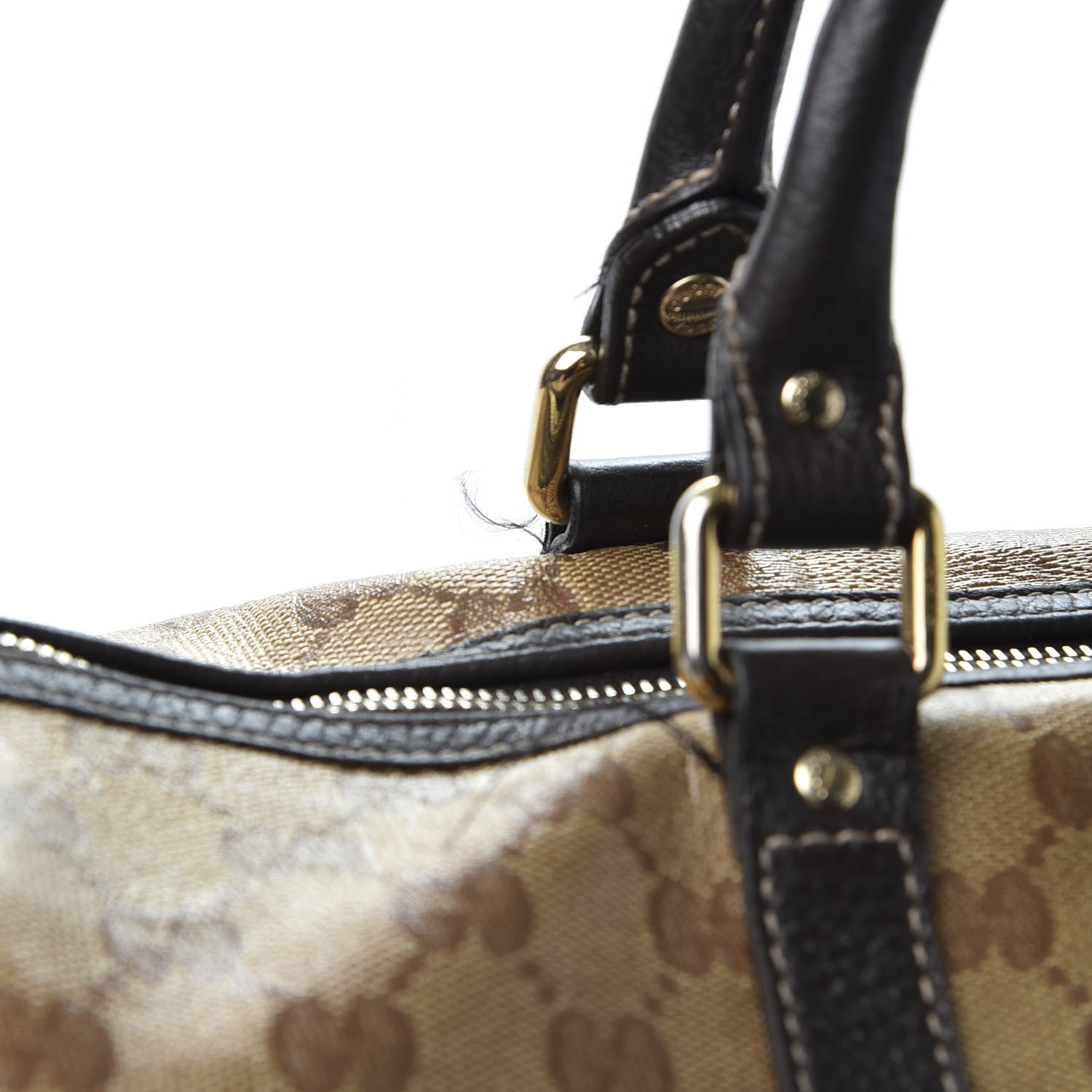 Gucci Crystal Monogram Medium Joy Boston Dark Brown 14 of 14