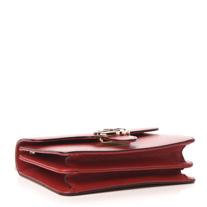 Gucci Dollar Calfskin Small Interlocking G Shoulder Bag Red 4 of 11