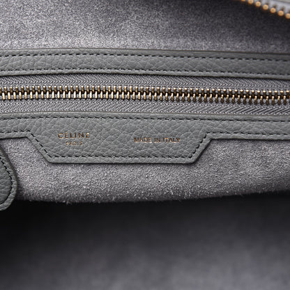 Celine Baby Drummed Calfskin Micro Luggage Kohl 5 of 8
