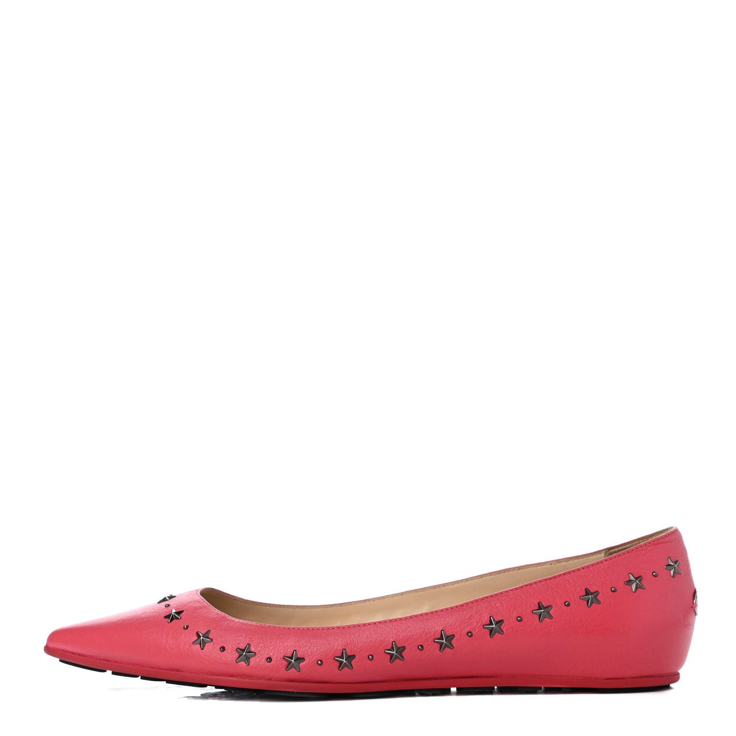 Calfskin Windsor Star Flats 40 Pink