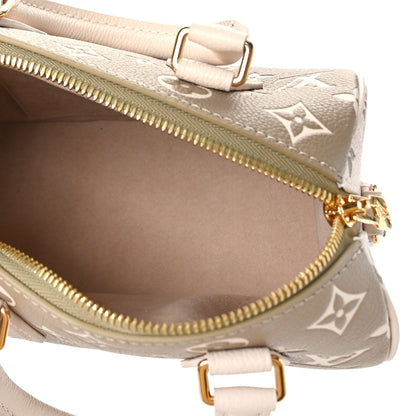 Louis Vuitton Empreinte Monogram Spring in the City Speedy Bandouliere 20 Kaki Beige Cream 5 of 9