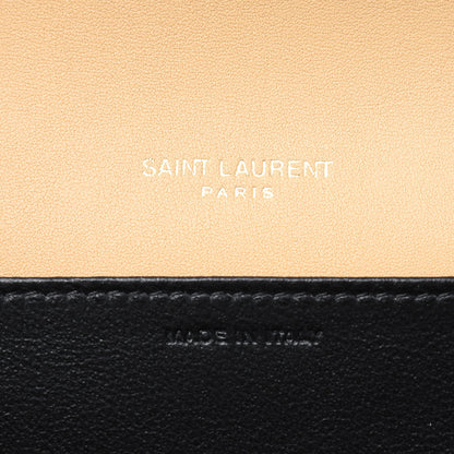 Saint Laurent Micro Raffia Monogram Uptown Chain Wallet Natural Hay Blush 7 of 13