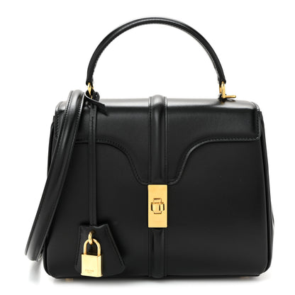Celine Satinated Calfskin Small 16 Top Handle Bag Black 1 of 11