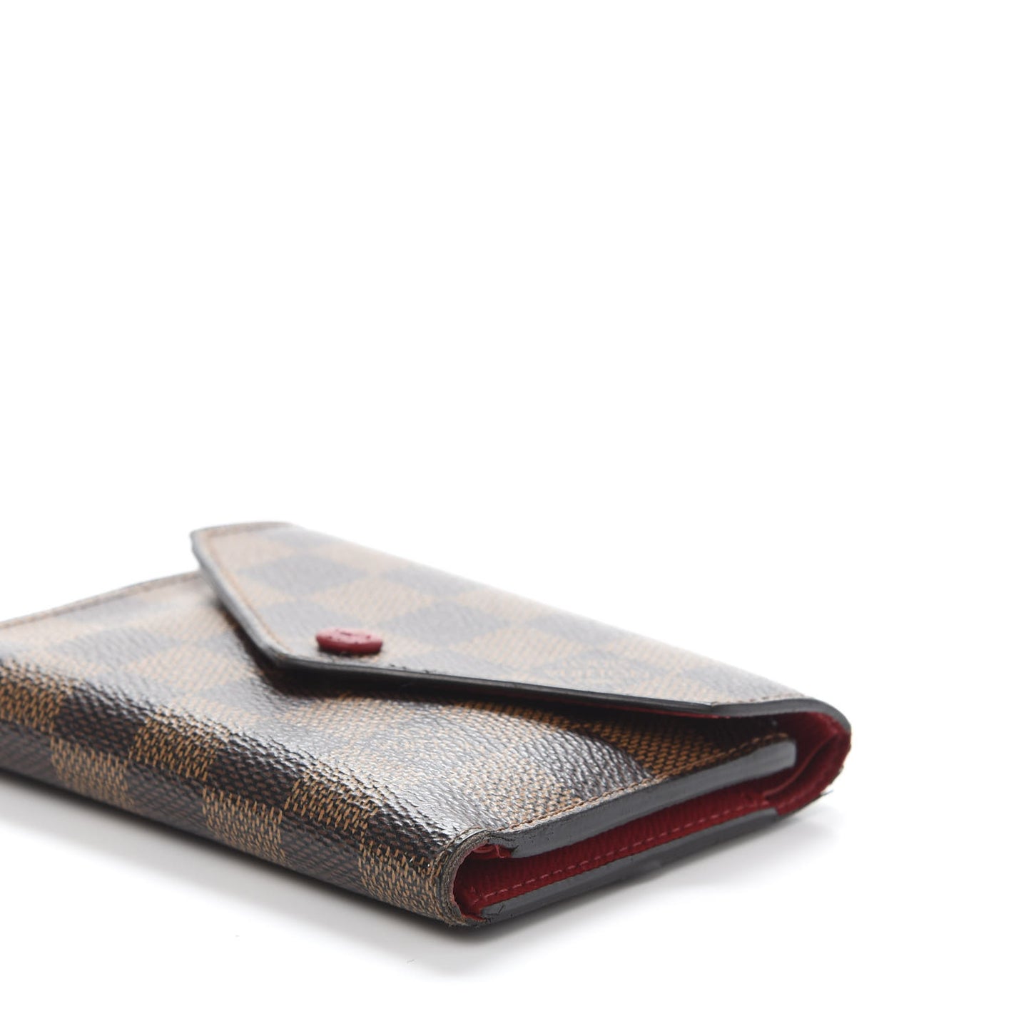 Damier Ebene Victorine Wallet Red