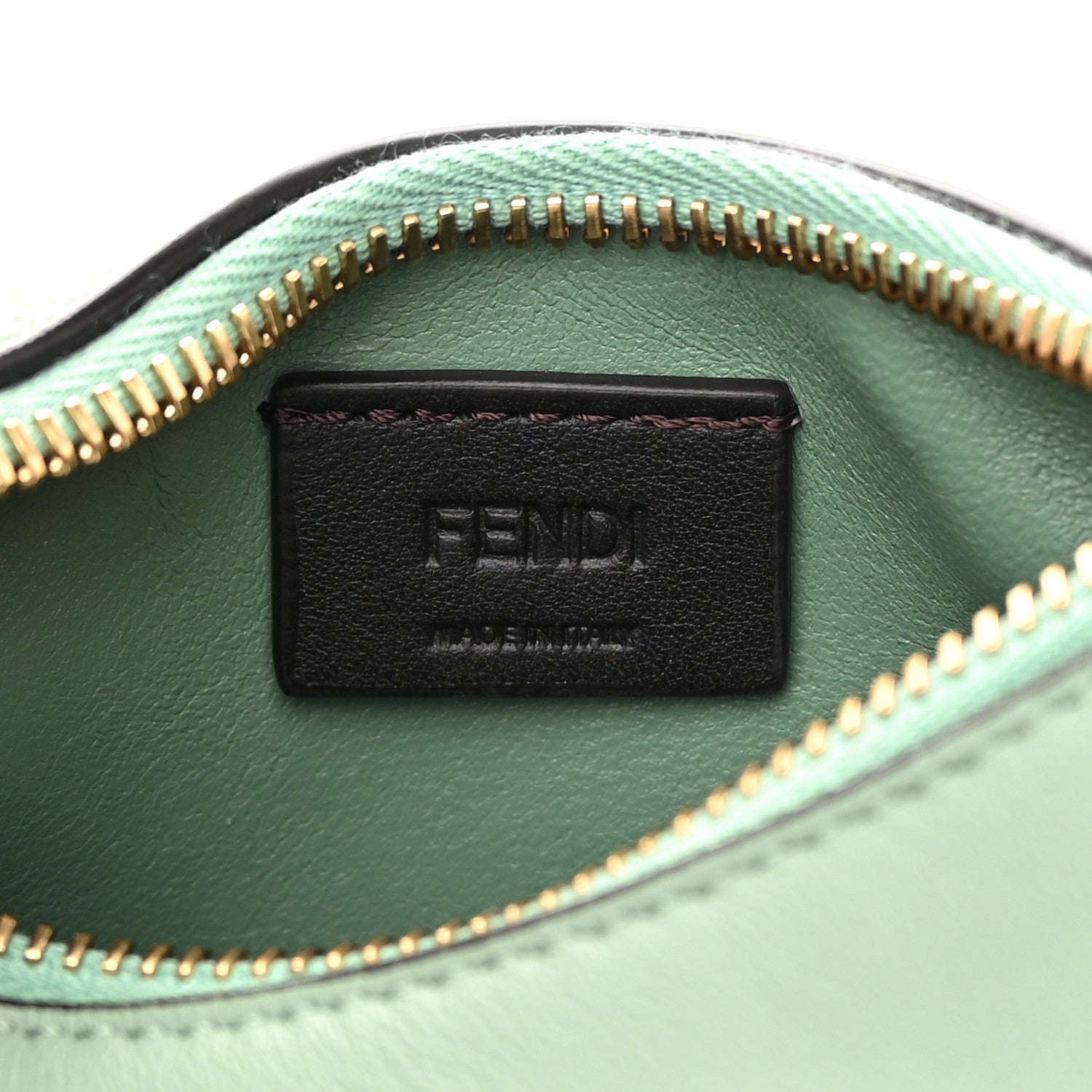 Fendi Vitello Grace New Matte Nano Fendigraphy Hobo Charm Menta 6 of 11