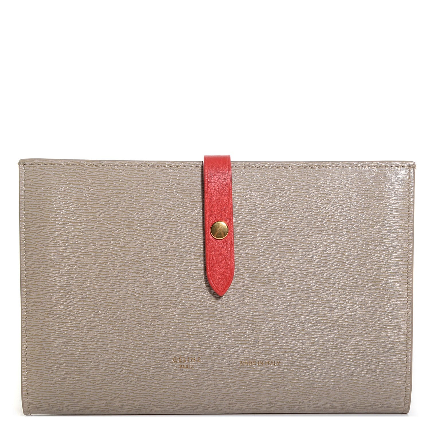 Celine Calfskin Large Multifunction Strap Wallet Light Taupe 1 of 8