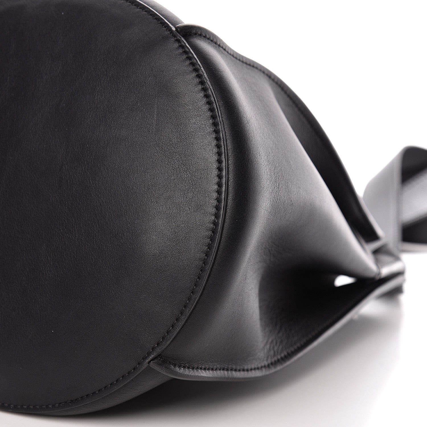 Celine Smooth Calfskin Long Strap Big Bucket Bag Black 10 of 12