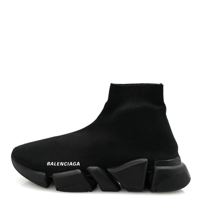 Balenciaga Technical 3D Recycled Knit Womens Speed 2.0 Sneakers 39 Monocolor Black 1 of 10