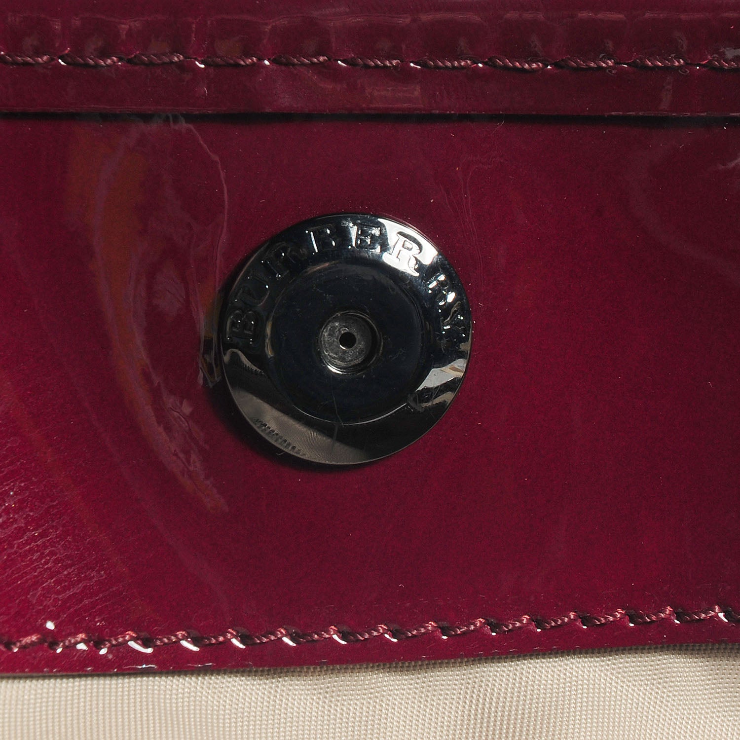 Burberry Nova Check Heart Gracie Diaper Tote Berry Red 9 of 11