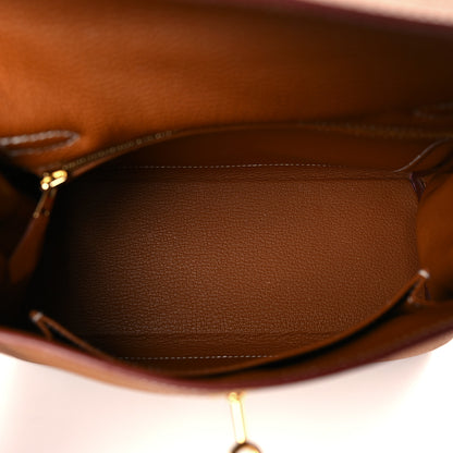 Hermes Togo Kelly Retourne 25 Gold 5 of 10