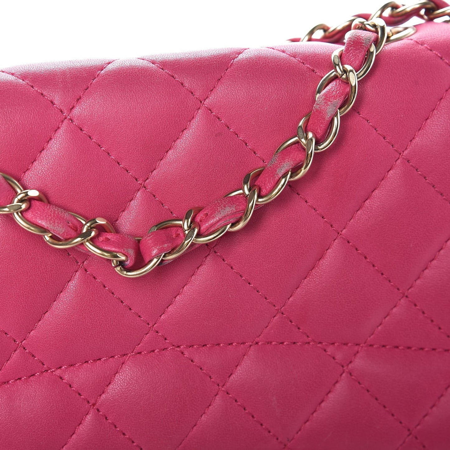 Lambskin Quilted Medium Mademoiselle Chic Flap Pink