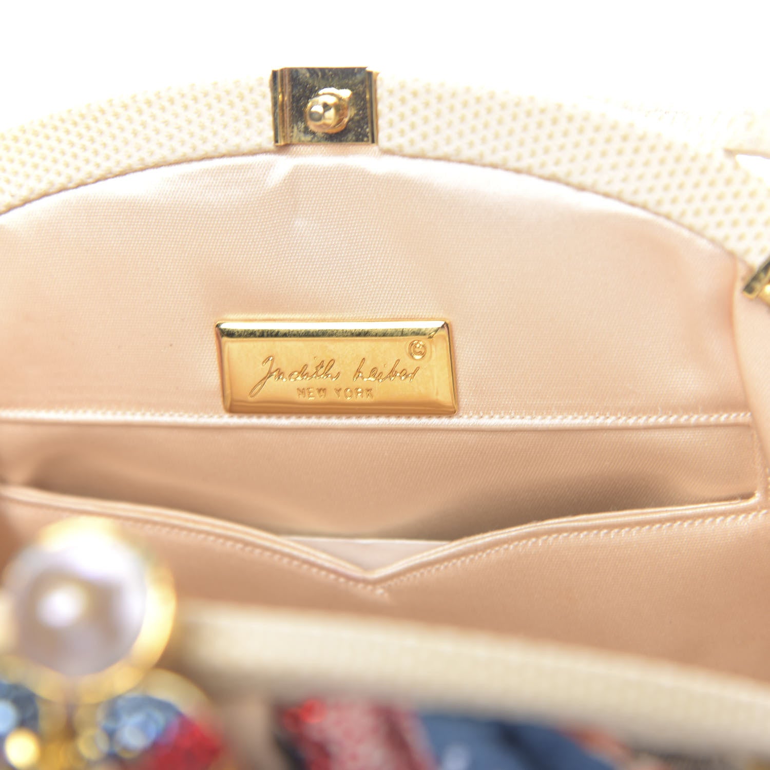 Judith Leiber Crystal Fabric Quilted Clutch Multicolor 7 of 11