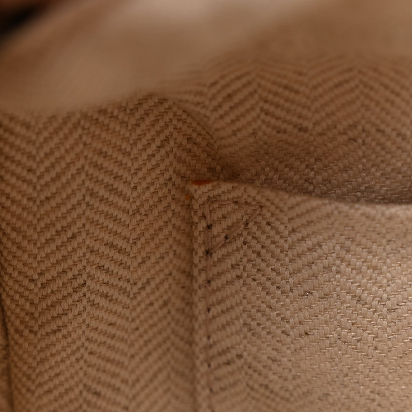 Calfskin Small Puzzle Bag Dusty Beige Soft White