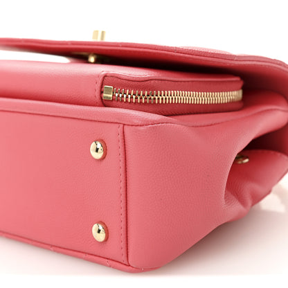 Chanel Caviar Quilted Small Business Affinity Flap Coral 10 of 11