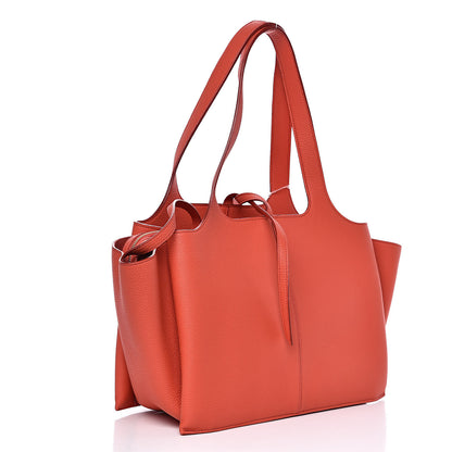 Celine Baby Grained Calfskin Small Tri-Fold Bag Orange 3 of 9