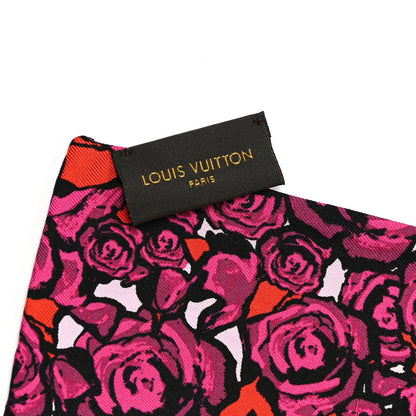 Louis Vuitton Silk Rock'n'Roses Bandeau Berry 4 of 4