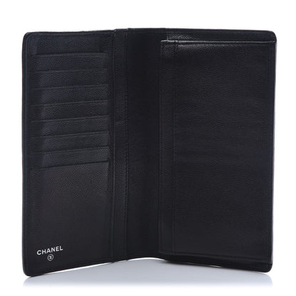 Chanel Caviar Sevruga Yen Wallet Black 9 of 11